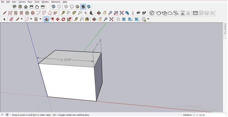 SketchUp Change Dimensions Output 17