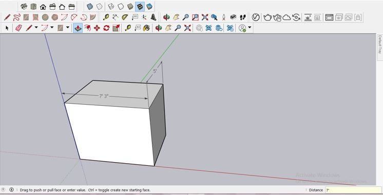 sketchup make 2016 change dimensions