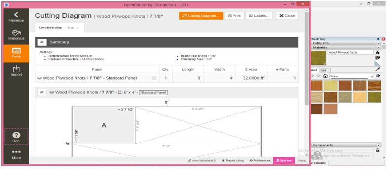 generate cutting layout