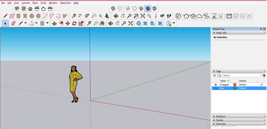 sketchup layers gone