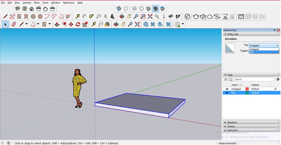 sketchup layers gone