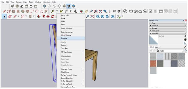 SketchUp Ungroup Output 19