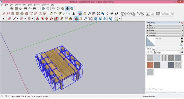 SketchUp Ungroup Output 9