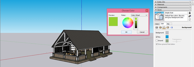 SketchUp background output 13
