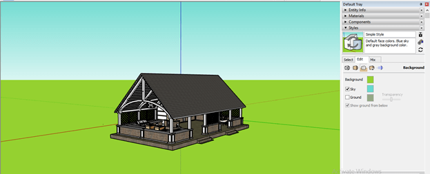 SketchUp background output 15