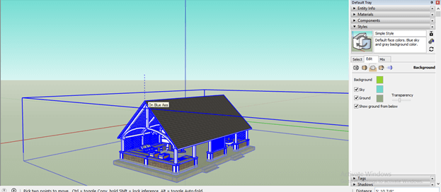 SketchUp background output 17