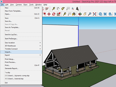 SketchUp background output 3