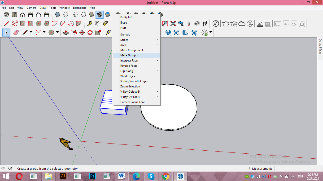 SketchUp intersect faces output 13