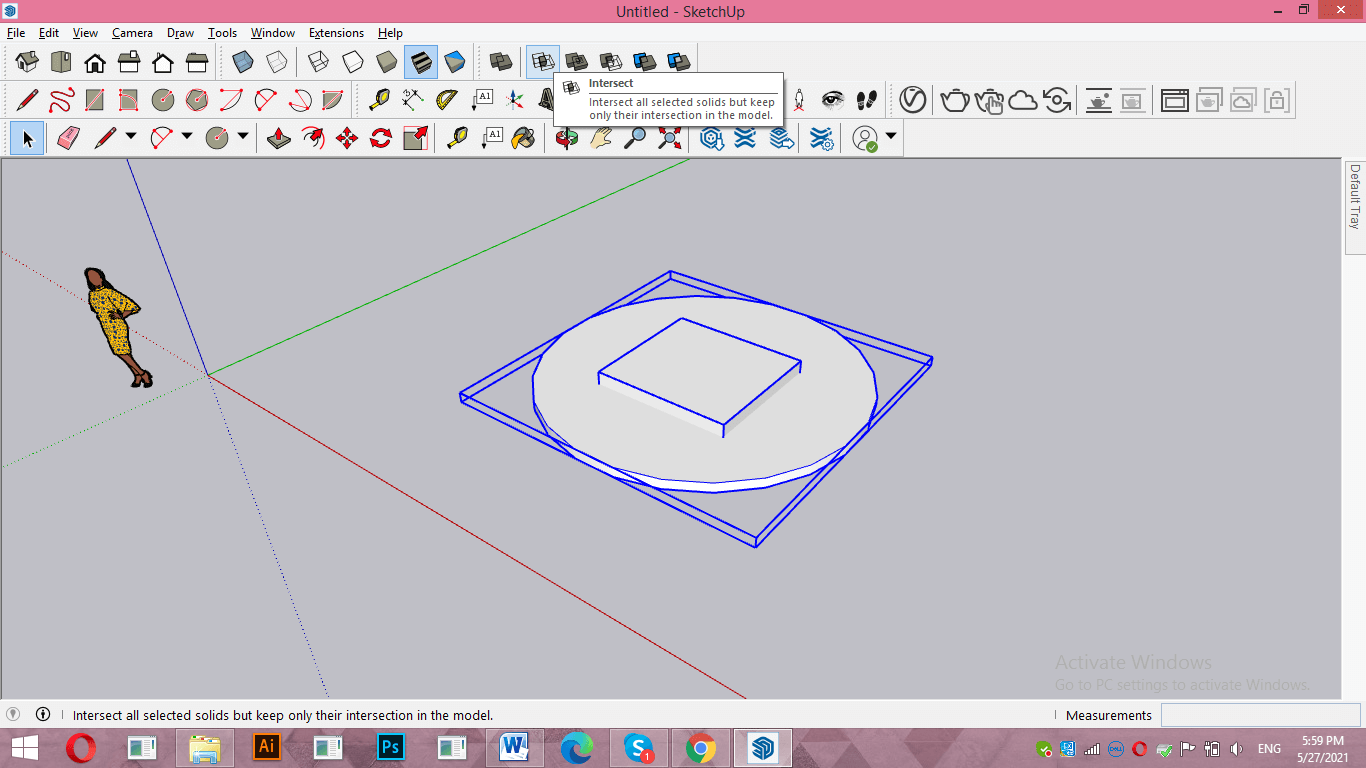 SketchUp intersect faces output 17