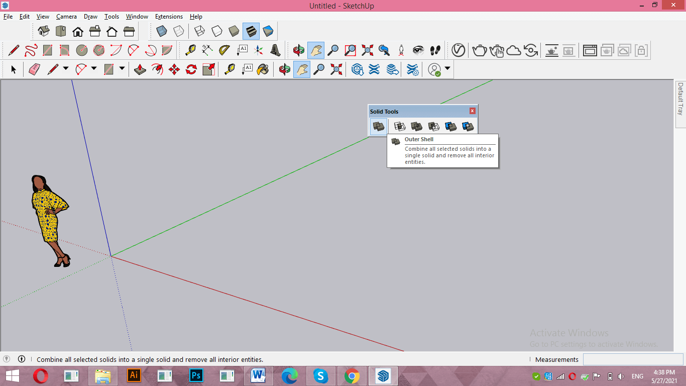 SketchUp intersect faces output 5