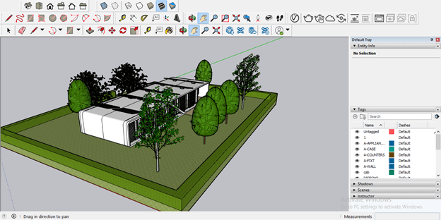 SketchUp landscape design output 1