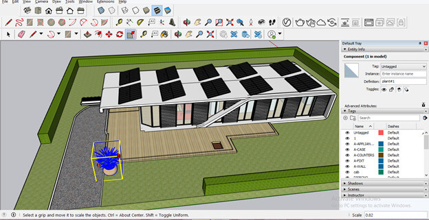 SketchUp landscape design output 11