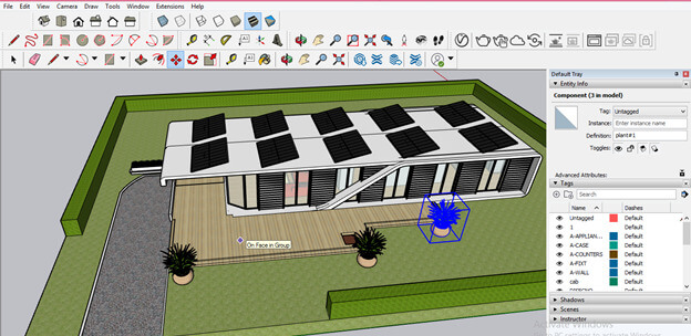 SketchUp landscape design output 12