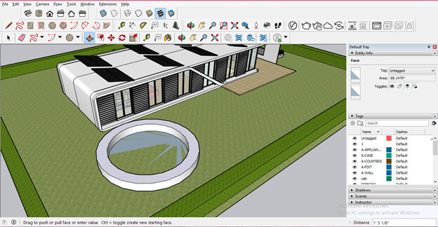 SketchUp landscape design output 16