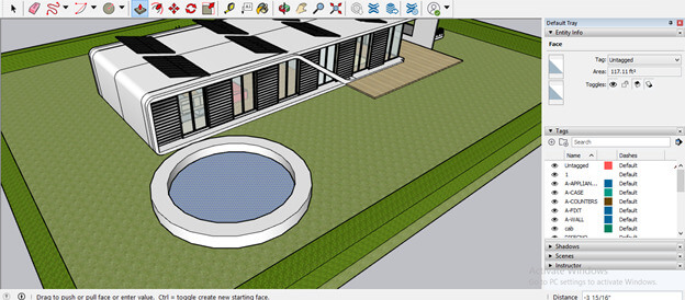 SketchUp landscape design output 17