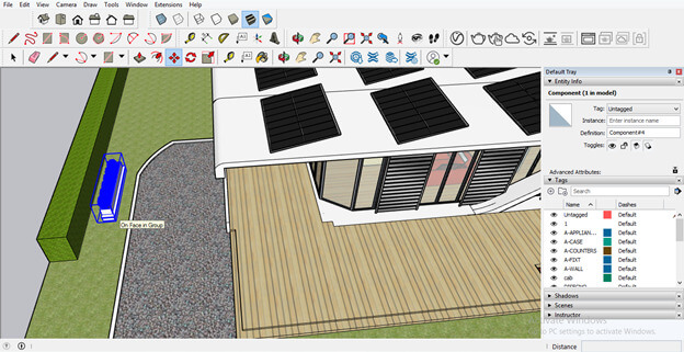 SketchUp landscape design output 6