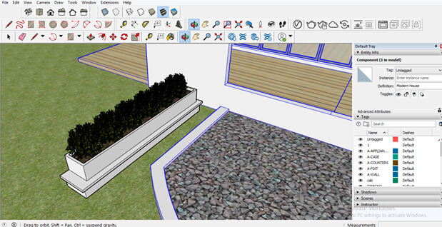 SketchUp landscape design output 9