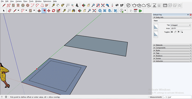 SketchUp offset output 8