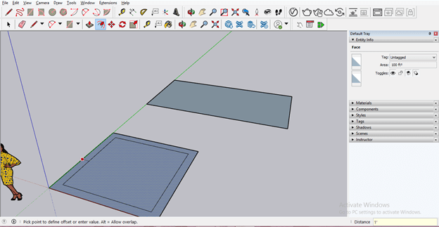 SketchUp offset output 9