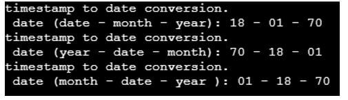 Timestamp to Date in Python 9