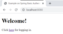 Spring Boot Basic Authentication home page
