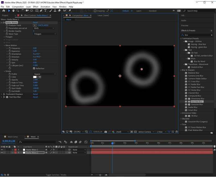 Ripple Effect in After Effects  How to create ripple effect in After  effects?