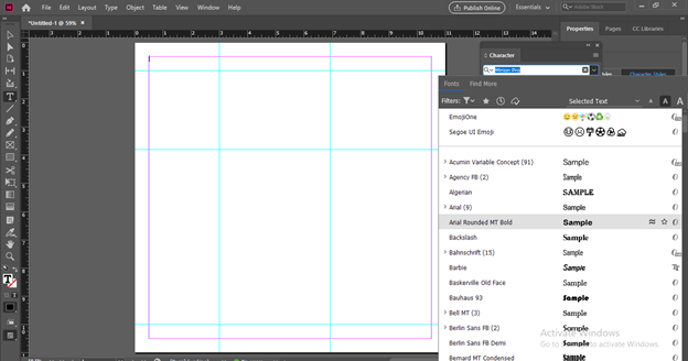 Adobe Indesign uses output 9