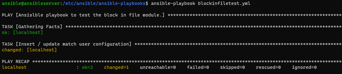 Ansible blockinfile Example 1-3