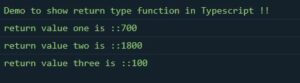 TypeScript function return type | Learn How does function return type work