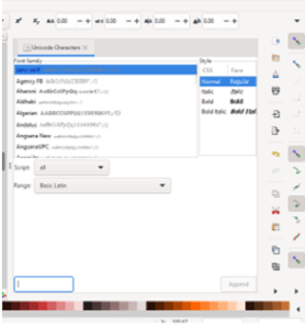 inkscape font appears italic inkscape font appears italic