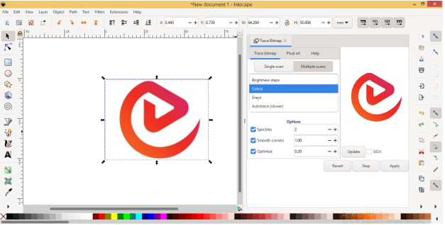 convert inkscape svg to plain svg