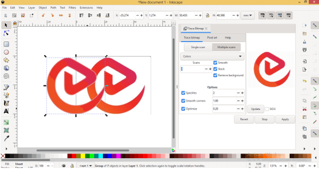 inkscape svg zuschneiden