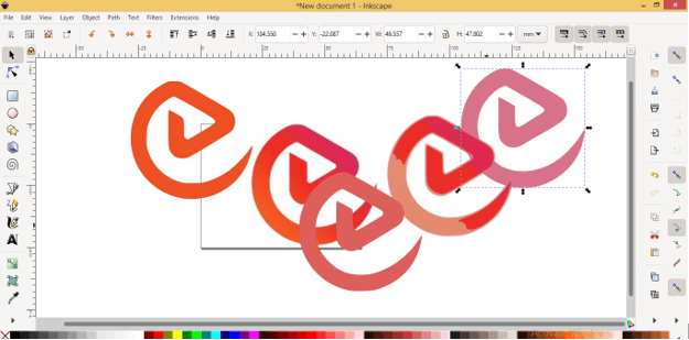 export from inkscape vector to raster