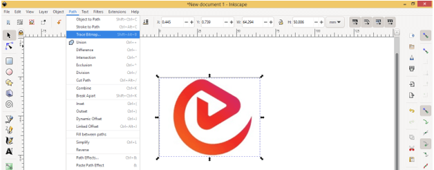 bitmap to vector image inkscape