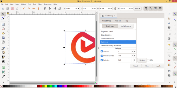 Inkscape PNG to SVG 9