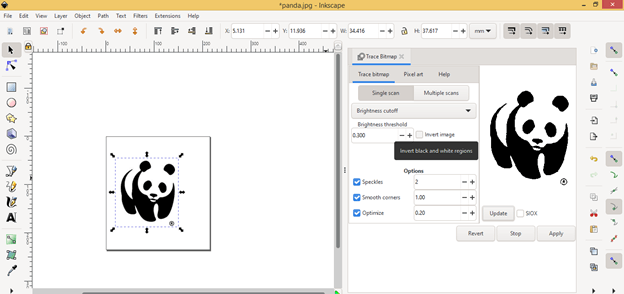 turn image into vector inkscape