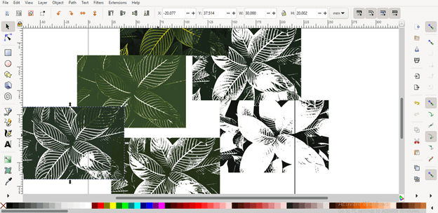 crop a vector image in inkscape