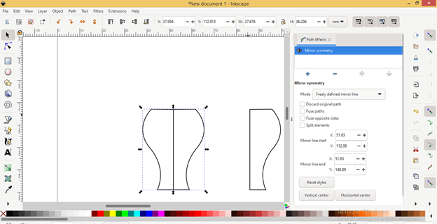 Inkscape mirror output 16