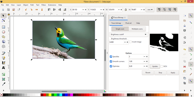 Inkscape remove background output 11