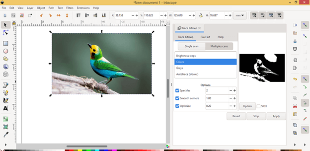 Inkscape remove background output 13