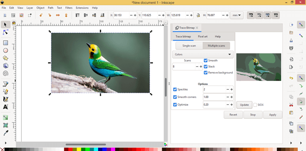Inkscape remove background output 14