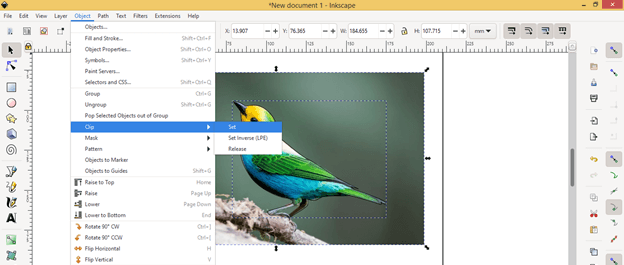 how to remove background in inkscape