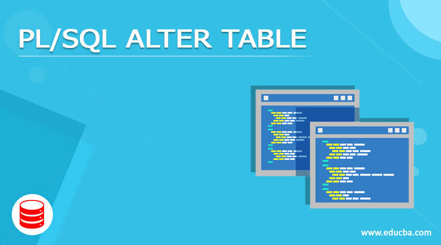 PL/SQL ALTER TABLE