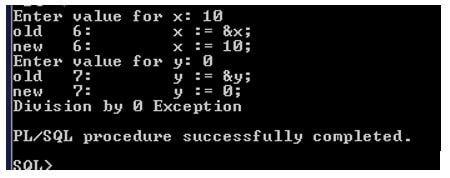 PLSQL Raise Exception 2