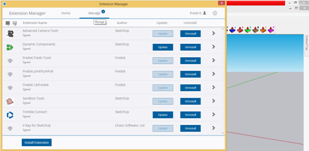 SketchUp Extensions 6