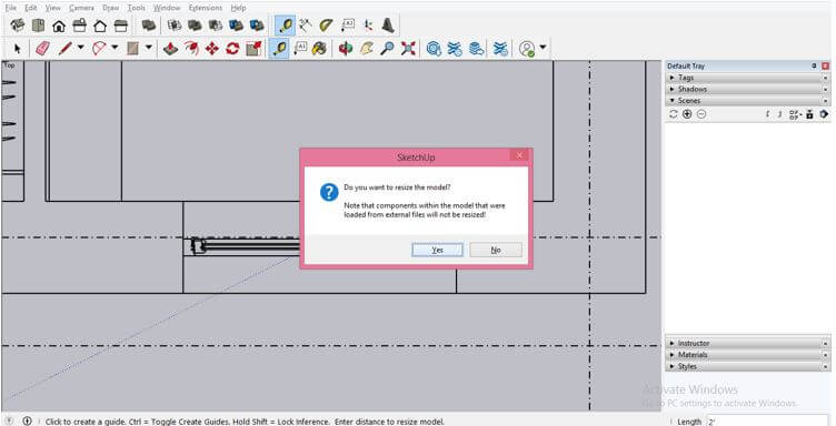 resize the model output 15