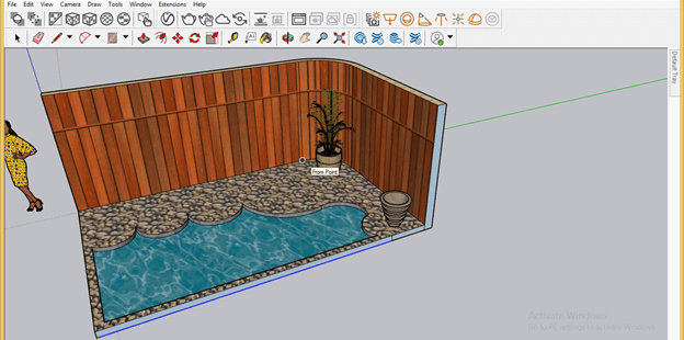 sketchup garden design