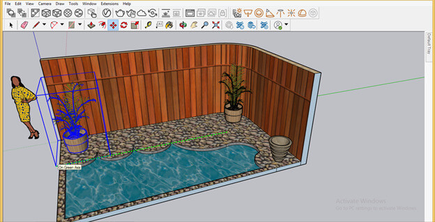 sketchup garden design