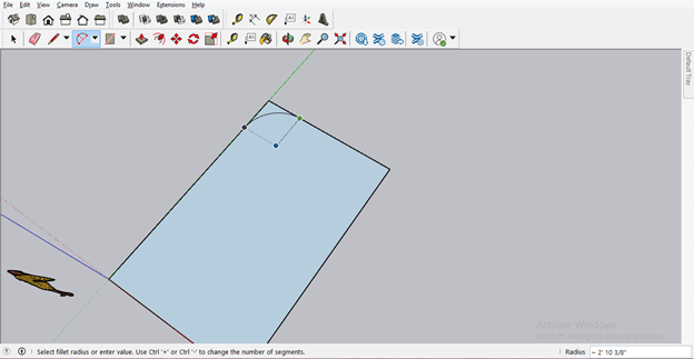 sketchup number of segments in an arc