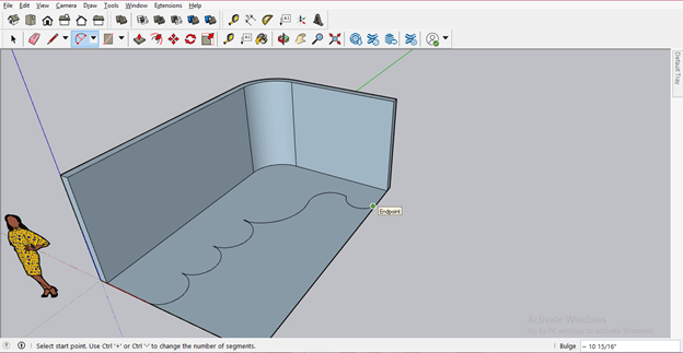 sketchup number of segments in an arc